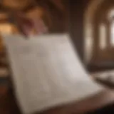 Traveler examining travel insurance documentation