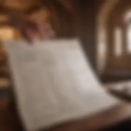 Traveler examining travel insurance documentation