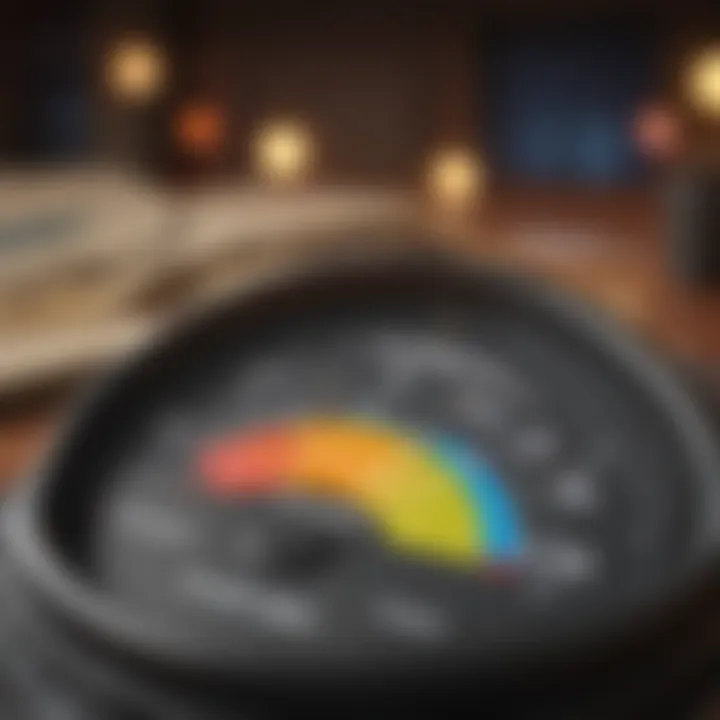 Infographic displaying credit score factors.