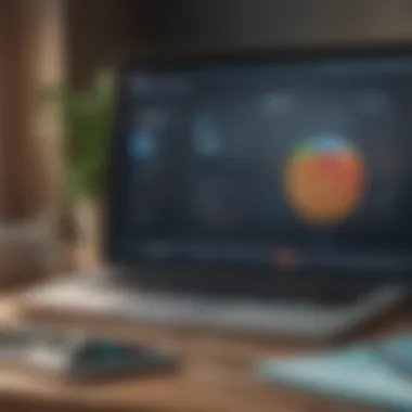 Various online tools and apps for credit monitoring shown on a screen