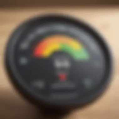 A visual representation of a healthy credit score indicator