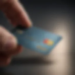 Illustration showing a credit card being cut in half symbolizing closure