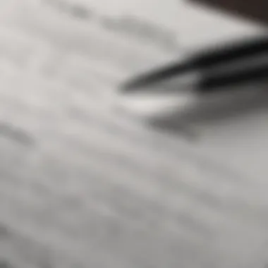 Importance of Due Diligence A close-up of financial documents and a pen, emphasizing the importance of due diligence in offshore banking.