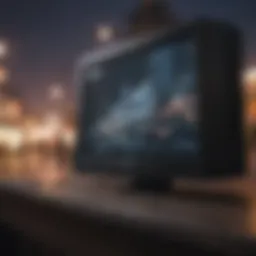 Affordable broadband options displayed on a digital screen