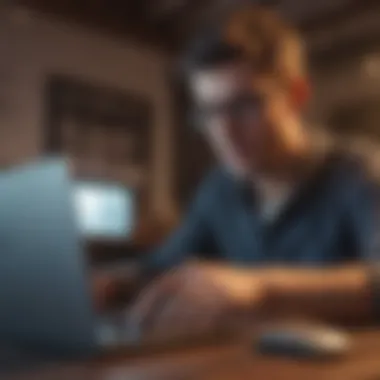 Reviewing Internet Plans Effectively Person reviewing internet plans with a laptop