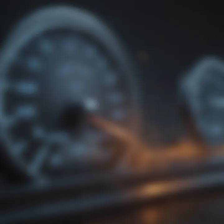 A speed test result displaying enhanced internet metrics