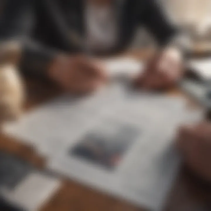 Understanding Savings Options Person analyzing financial documents and savings plans