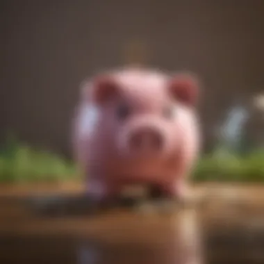 Maximizing Savings Potential Piggy bank representing saving strategies and returns