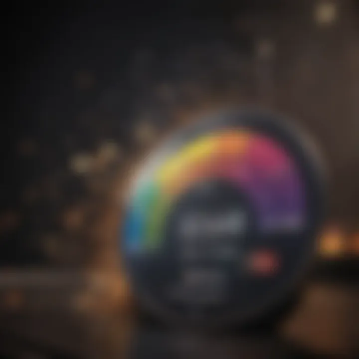 Graph illustrating the impact of prepaid cards on credit scores