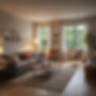 Creating a Comfortable, Energy-Saving Living Space A cozy living space with energy-efficient lighting