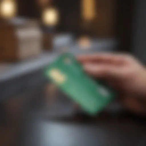 Illustration of an instant credit card approval process