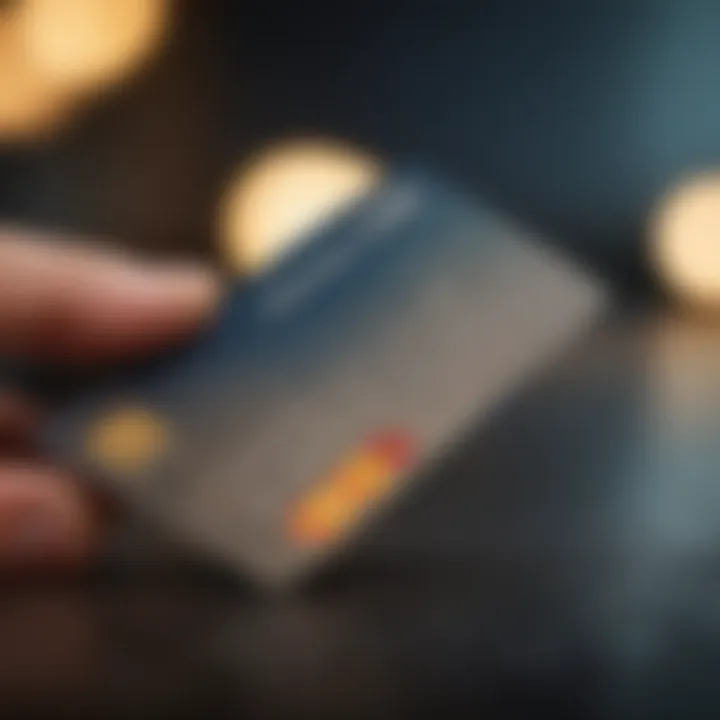 Visual representation of credit card features and benefits