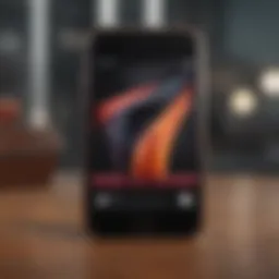 Sleek design of the iPhone SE showcasing its elegant frame and color options.