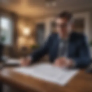 Navigating Rental Agency Contracts Landlord reviewing agreements and contracts