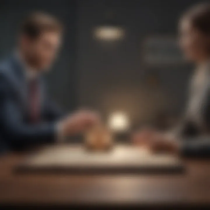 Visual depiction of borrower and lender interactions