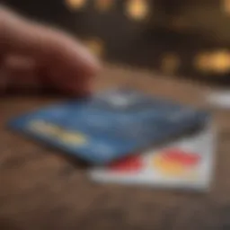 A conceptual representation of credit card debt and financial burden.