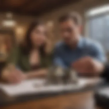 Budget planning for mortgage down payments