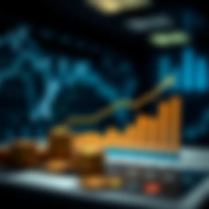 Graph illustrating the relationship between national savings and investments
