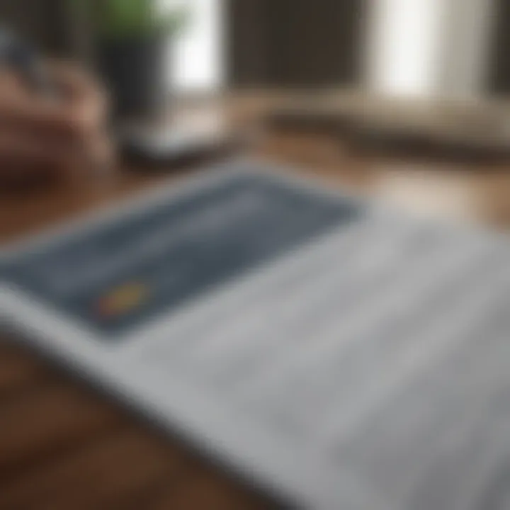 A close-up of a credit report
