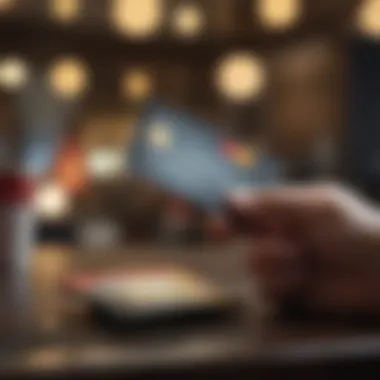Person analyzing credit card applications