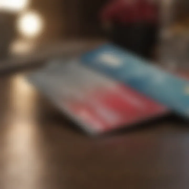 Two Capital One credit cards on a table