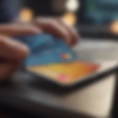 Analyzing Credit Card Offers A person analyzing credit card offers on a laptop