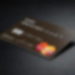 A close-up of a secured credit card showcasing its features.