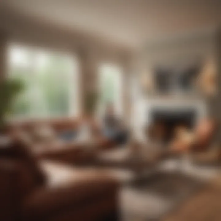 Consultation on Homeowners Insurance Options A diverse group discussing insurance options in a cozy living room