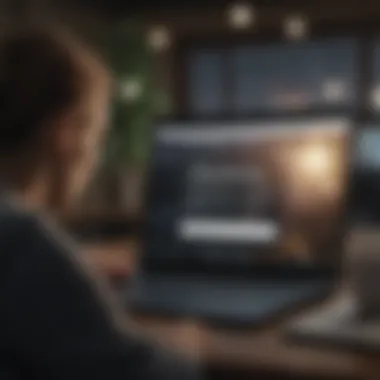 Researching Insurance Quotes A person researching insurance quotes online with a laptop.