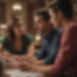 A couple discussing finances openly