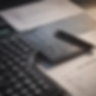 Understanding Loan Documentation Conceptual image of a calculator and financial documents