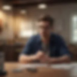 A person exploring various loan options online