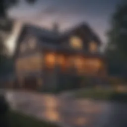 Blueprints of a house layout
