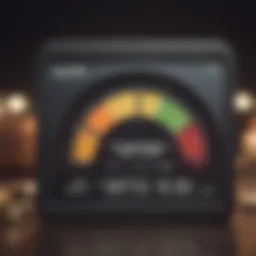 Visual representation of credit scores and personal finance