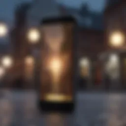 A modern smartphone showcasing features available without credit checks