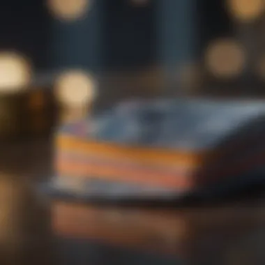 Concept of secured credit cards with visuals representing financial stability