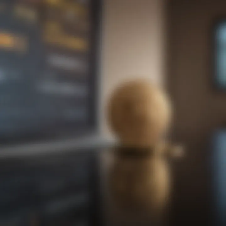 A conceptual image of different loan types displayed on a digital screen.