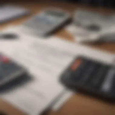 Understanding Mortgage Documents A close-up view of mortgage documents on a desk with a calculator and a pen.