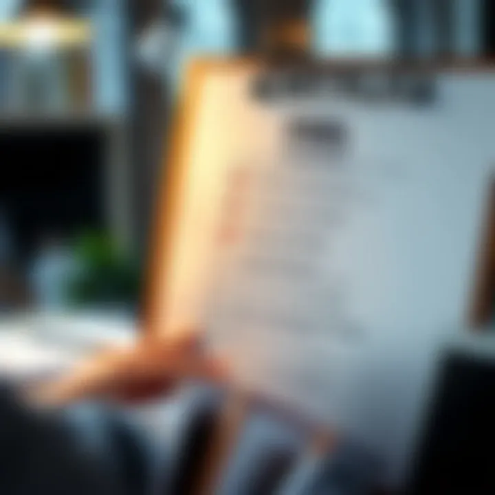 Checklist for Banking Switch An illustration of a checklist for switching banking accounts