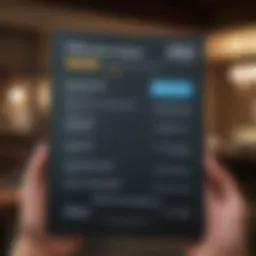 A person reviewing their credit report