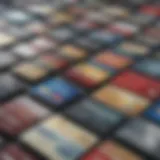 A collage of various credit cards arranged aesthetically