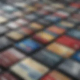 A collage of various credit cards arranged aesthetically