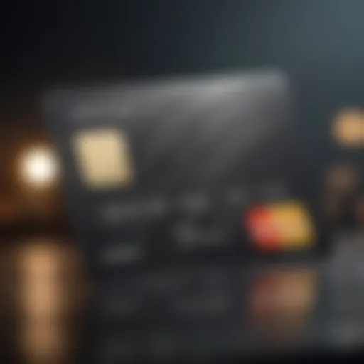 A modern credit card design showcasing rewards