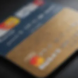 Close-up view of a pre-loaded credit card showcasing its features.