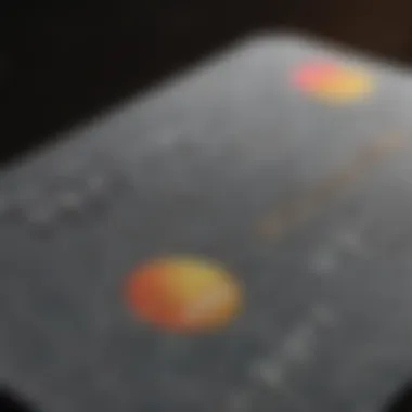 A close-up of a prepaid debit card highlighting security features