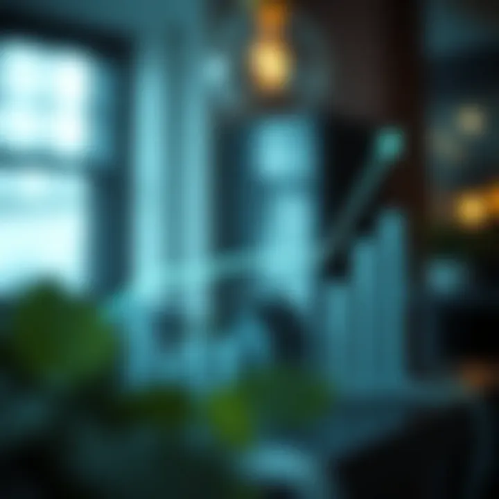 Financial graph showcasing property investment growth