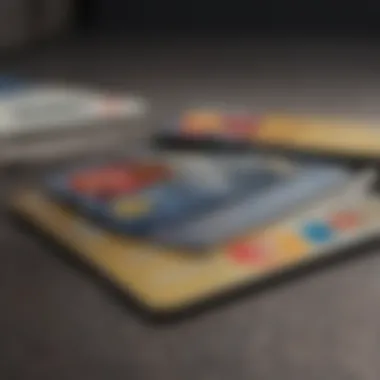 An array of different types of credit cards available for individuals with poor credit.