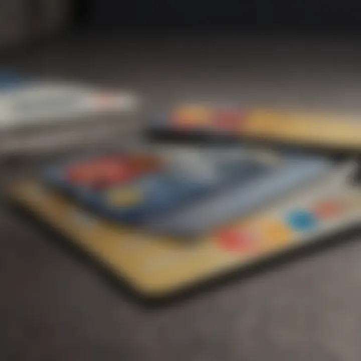 An array of different types of credit cards available for individuals with poor credit.