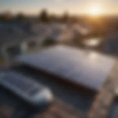 Harnessing Solar Energy for Sustainable Living Solar panels on a residential rooftop