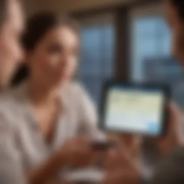 Reviewing Your Credit Report Individual reviewing their credit report on a digital device